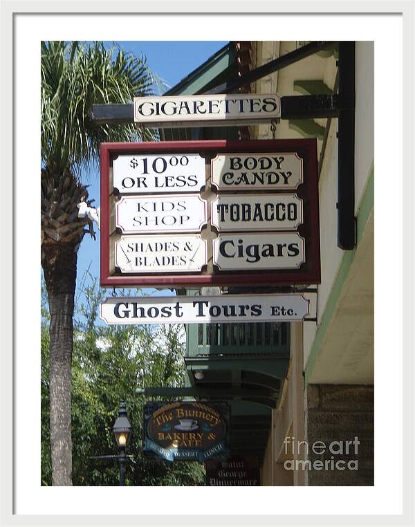 Historic Downtown Signage - Framed Print