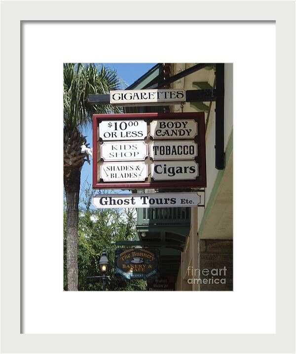 Historic Downtown Signage - Framed Print