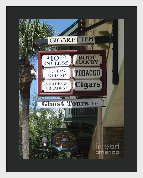 Historic Downtown Signage - Framed Print