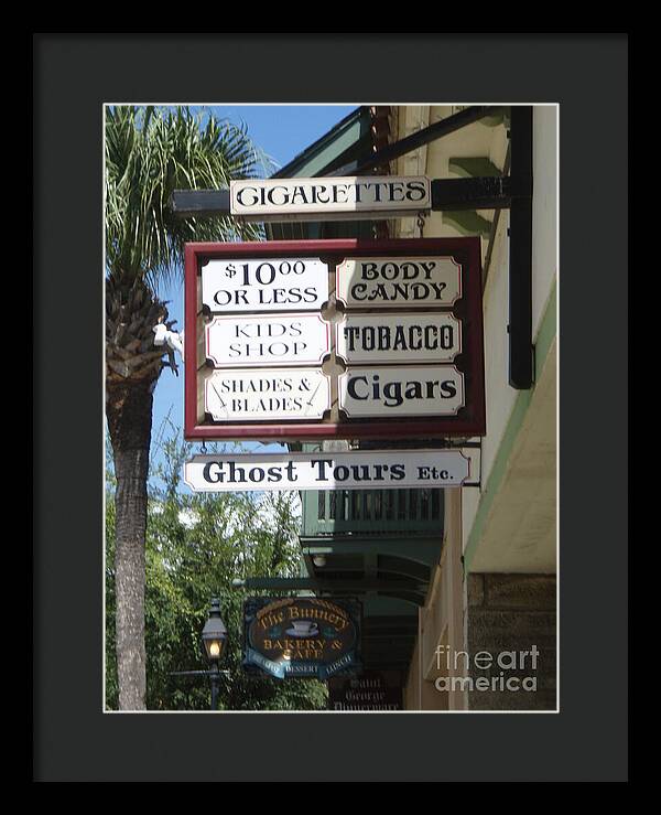 Historic Downtown Signage - Framed Print