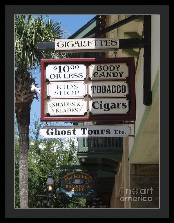Historic Downtown Signage - Framed Print