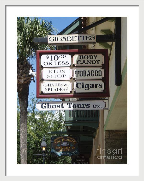 Historic Downtown Signage - Framed Print