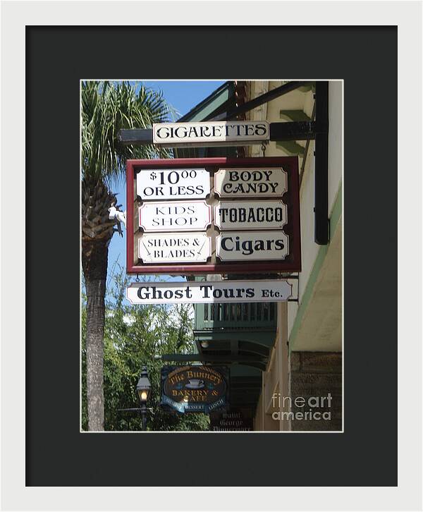 Historic Downtown Signage - Framed Print