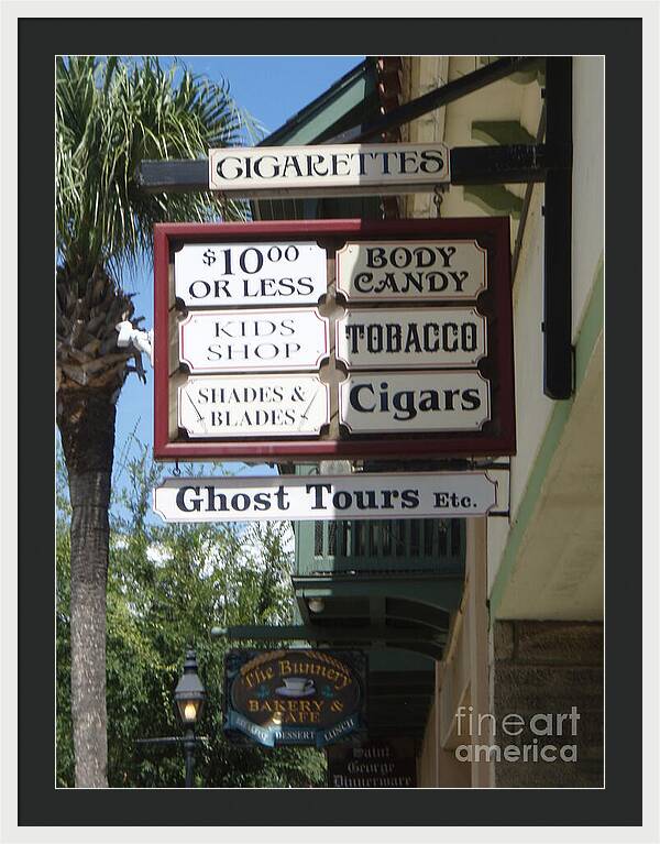 Historic Downtown Signage - Framed Print