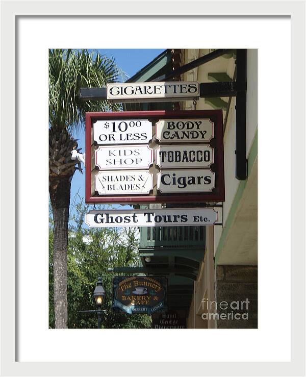Historic Downtown Signage - Framed Print