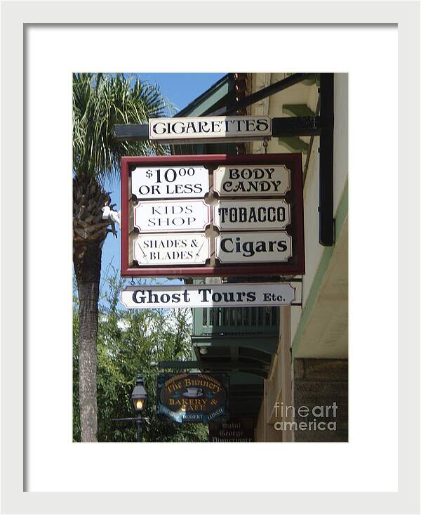 Historic Downtown Signage - Framed Print
