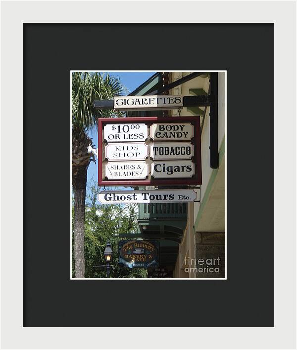 Historic Downtown Signage - Framed Print