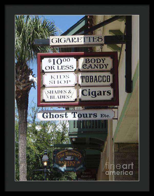 Historic Downtown Signage - Framed Print