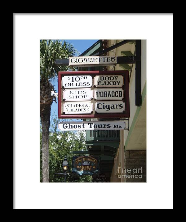 Historic Downtown Signage - Framed Print