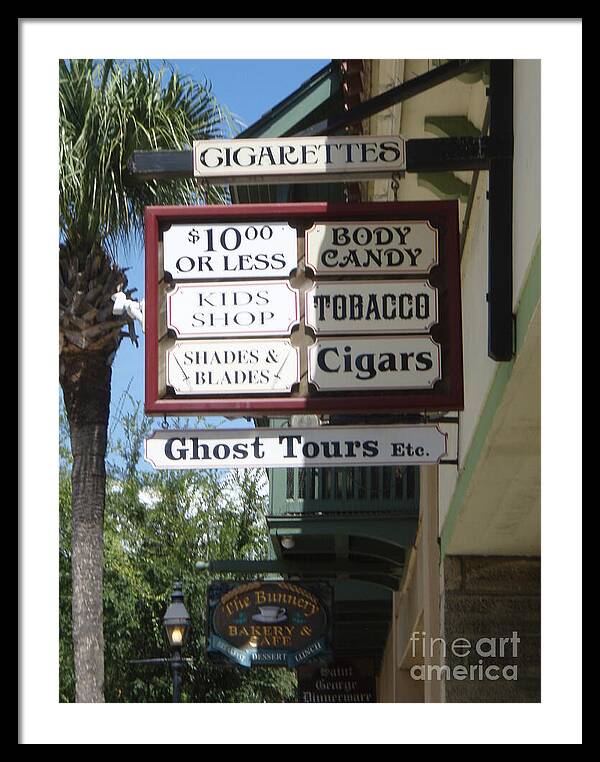 Historic Downtown Signage - Framed Print