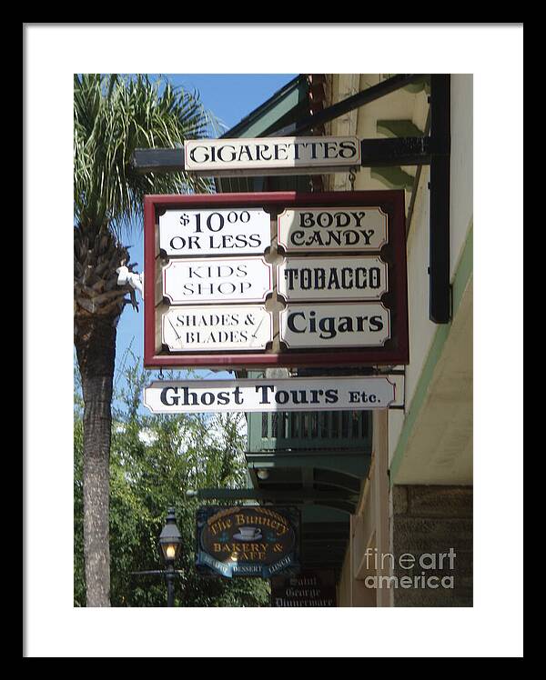 Historic Downtown Signage - Framed Print