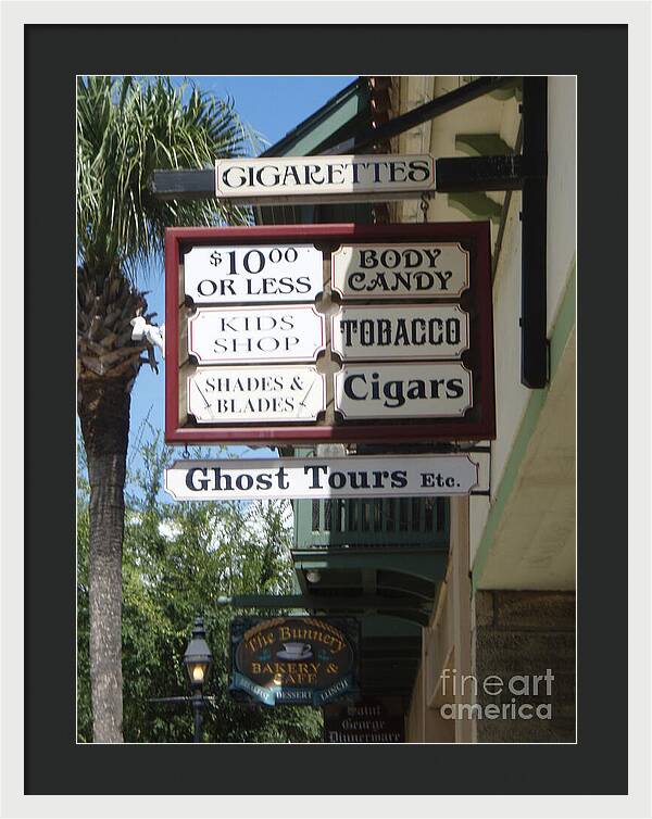 Historic Downtown Signage - Framed Print