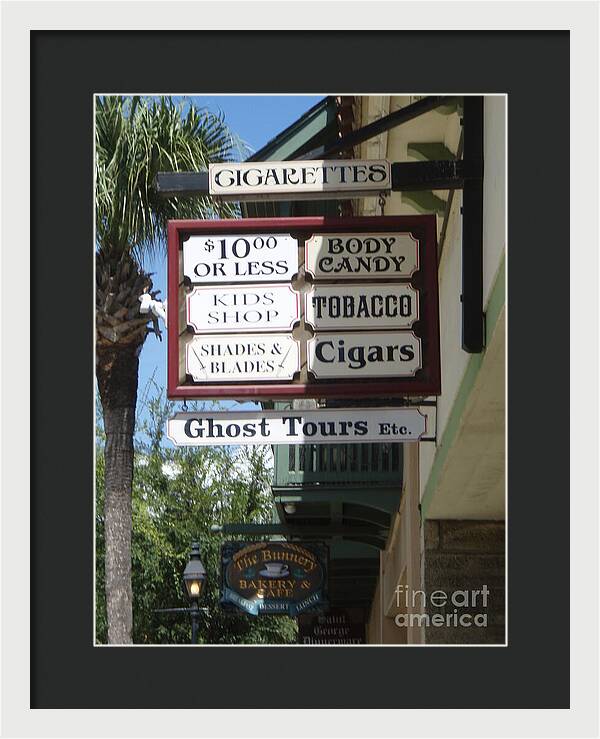 Historic Downtown Signage - Framed Print