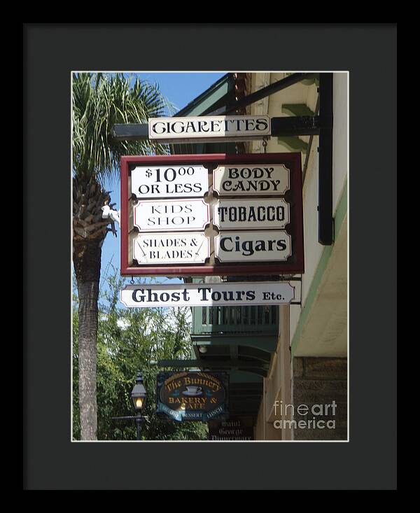 Historic Downtown Signage - Framed Print
