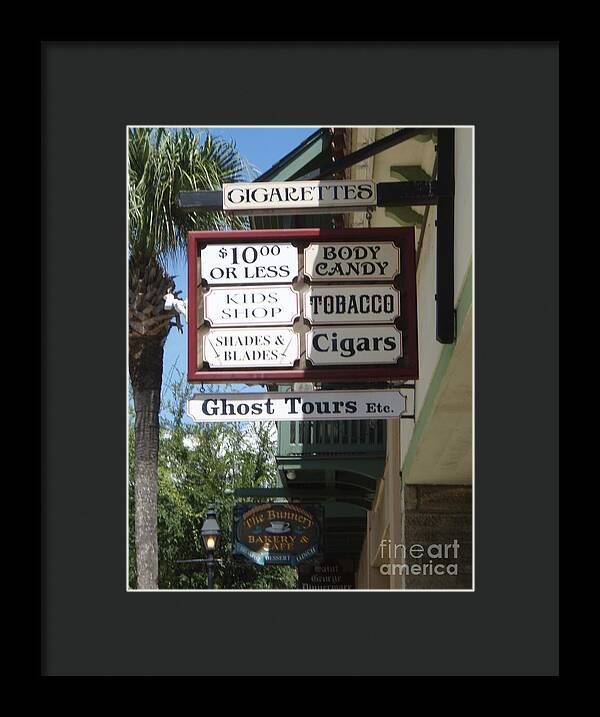 Historic Downtown Signage - Framed Print