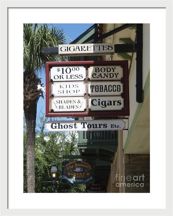 Historic Downtown Signage - Framed Print