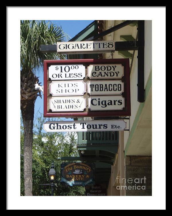 Historic Downtown Signage - Framed Print
