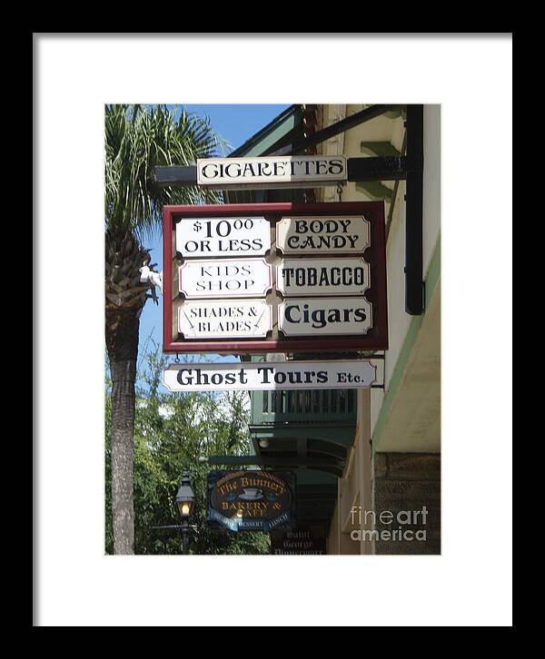 Historic Downtown Signage - Framed Print