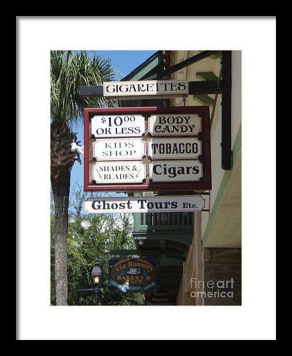 Historic Downtown Signage - Framed Print