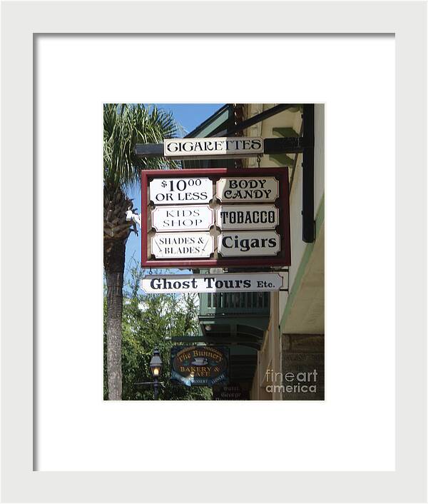 Historic Downtown Signage - Framed Print