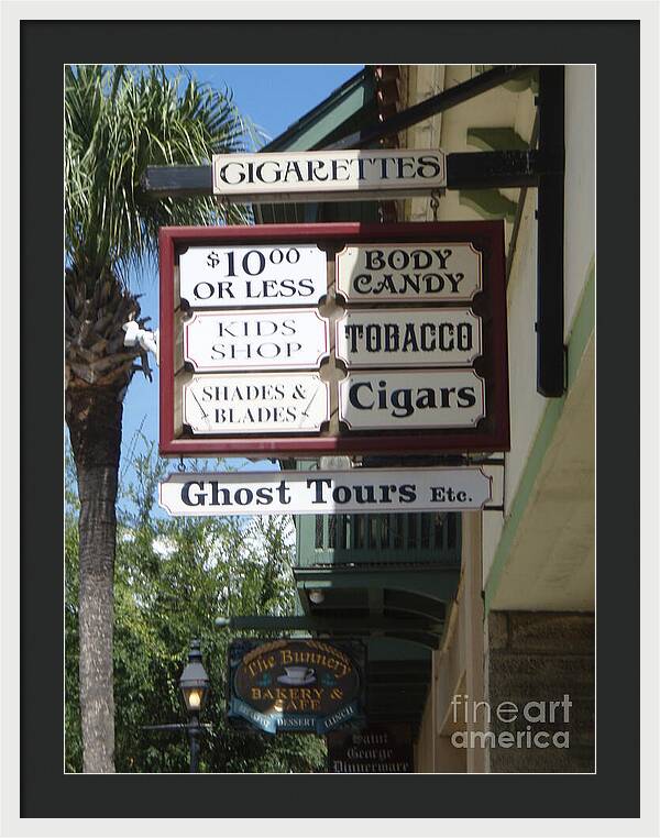 Historic Downtown Signage - Framed Print