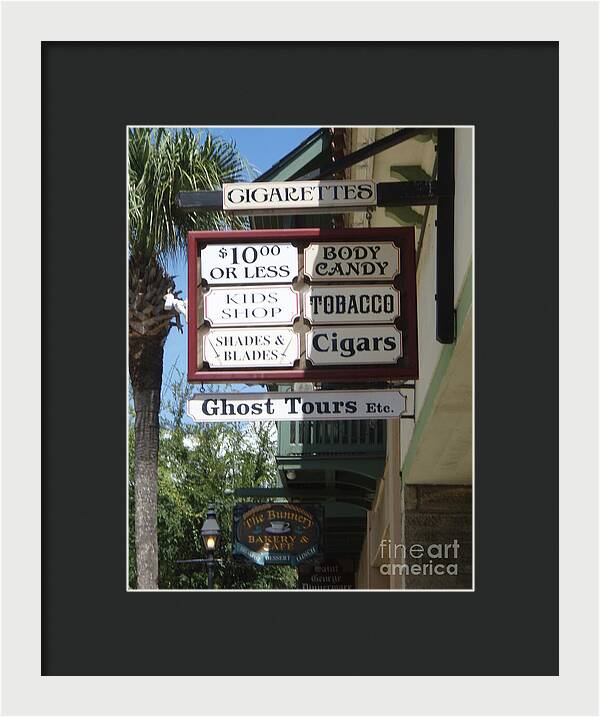 Historic Downtown Signage - Framed Print