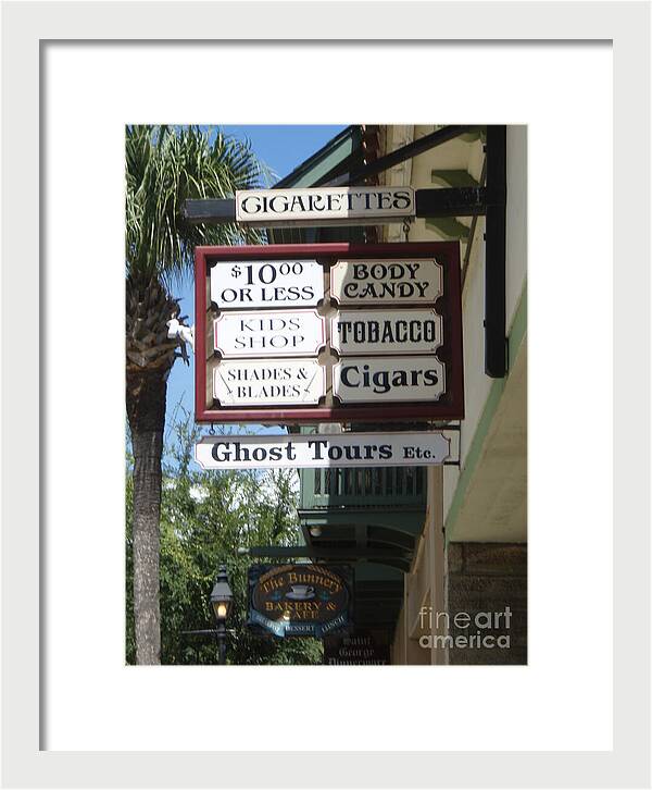 Historic Downtown Signage - Framed Print