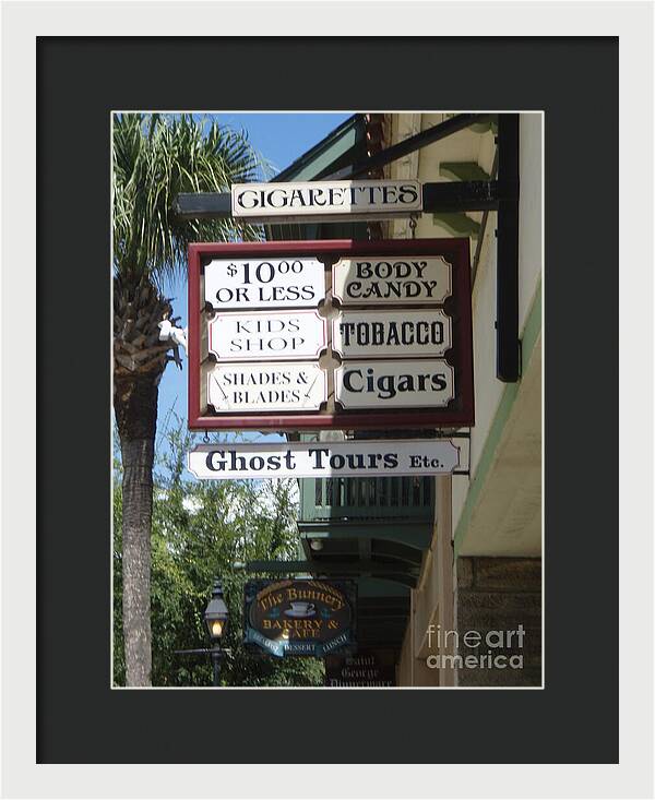 Historic Downtown Signage - Framed Print
