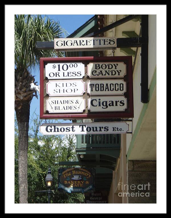 Historic Downtown Signage - Framed Print