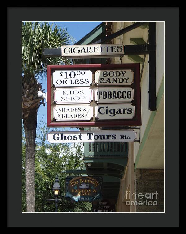 Historic Downtown Signage - Framed Print