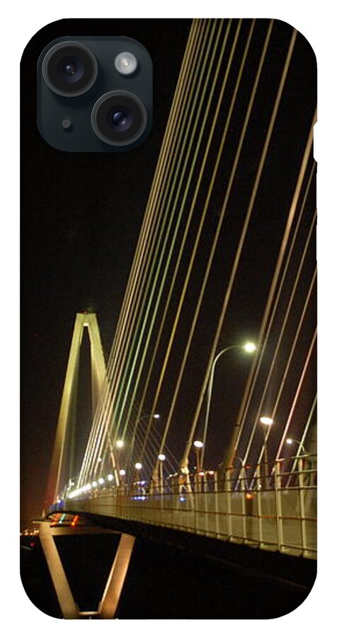 Illuminated Bridge at Night - Phone Case