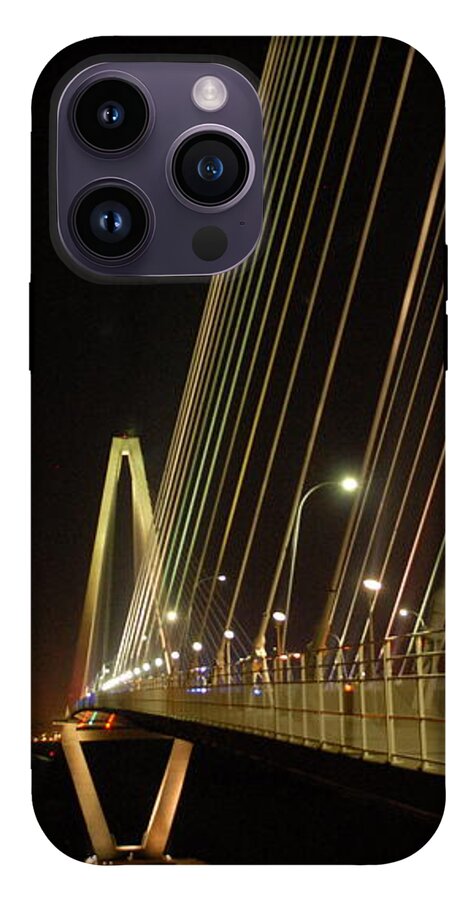 Illuminated Bridge at Night - Phone Case