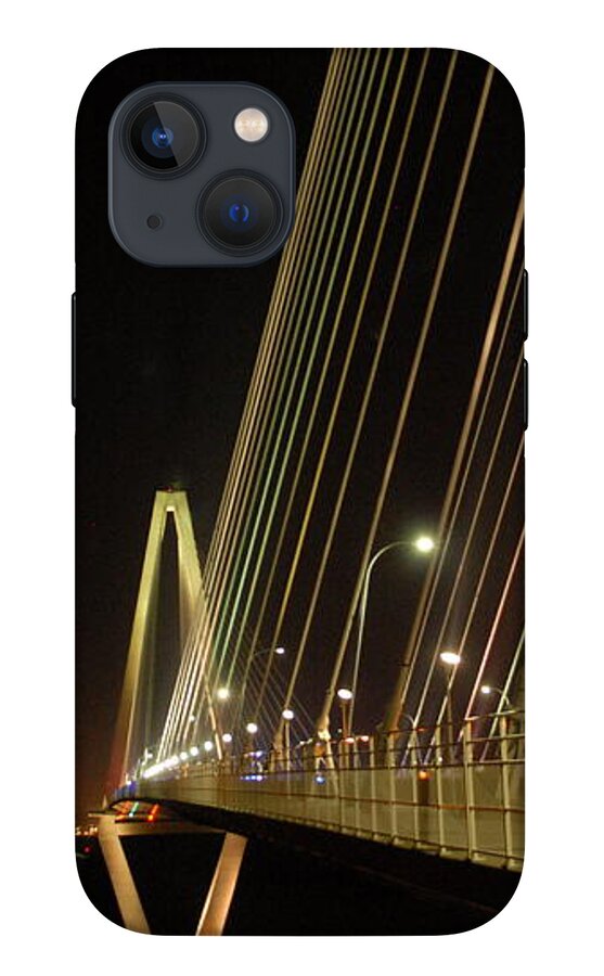 Illuminated Bridge at Night - Phone Case