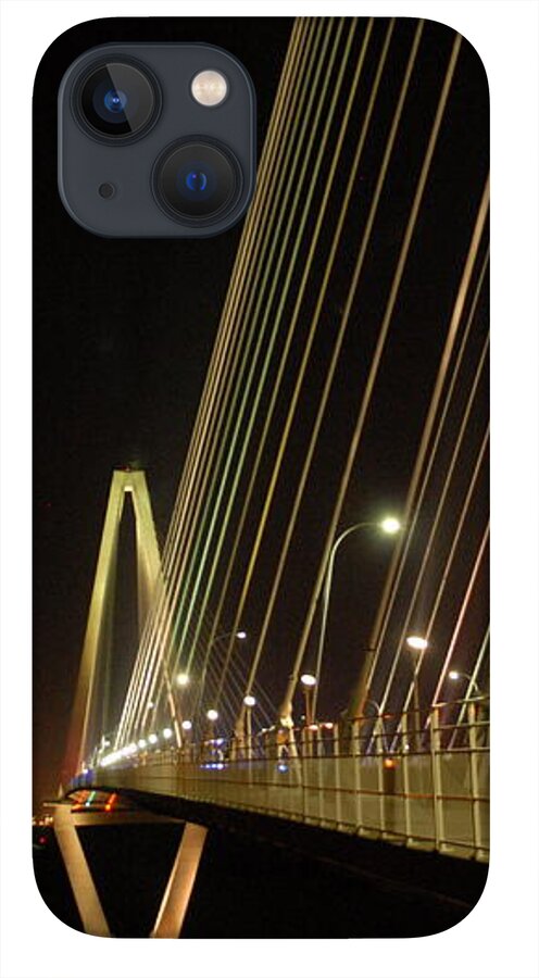 Illuminated Bridge at Night - Phone Case