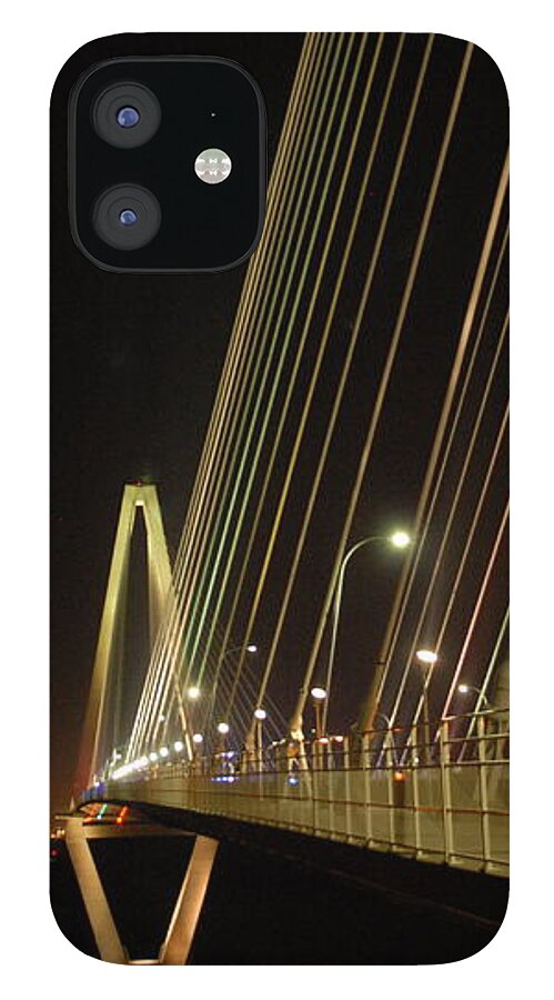 Illuminated Bridge at Night - Phone Case