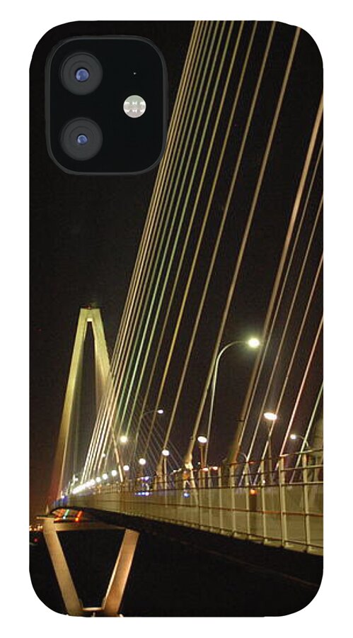 Illuminated Bridge at Night - Phone Case