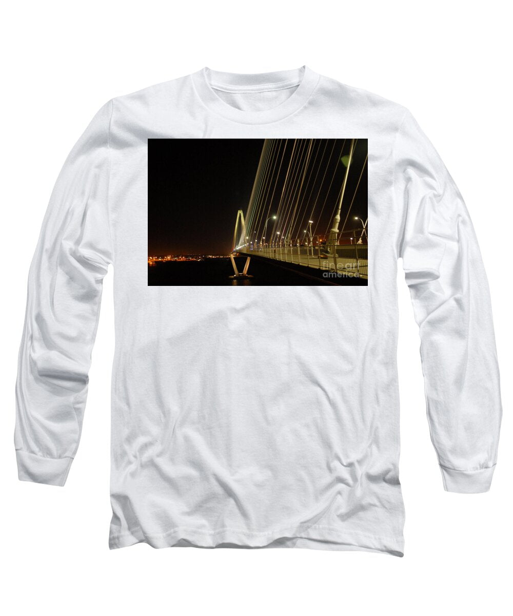 Illuminated Bridge at Night - Long Sleeve T-Shirt
