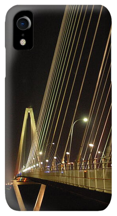 Illuminated Bridge at Night - Phone Case