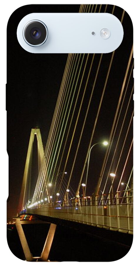 Illuminated Bridge at Night - Phone Case
