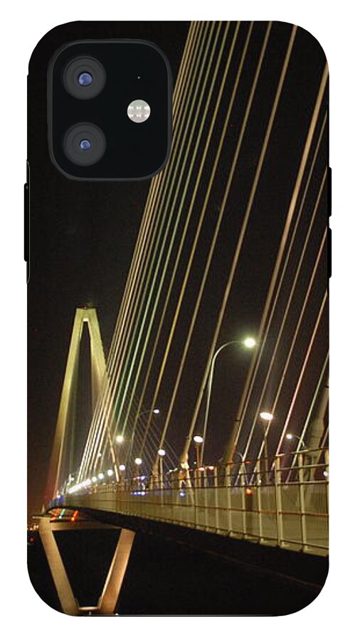 Illuminated Bridge at Night - Phone Case