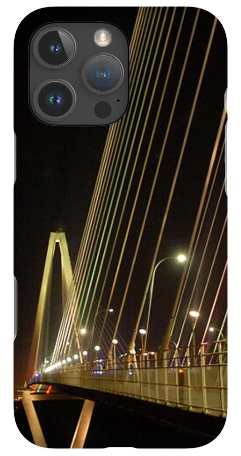 Illuminated Bridge at Night - Phone Case