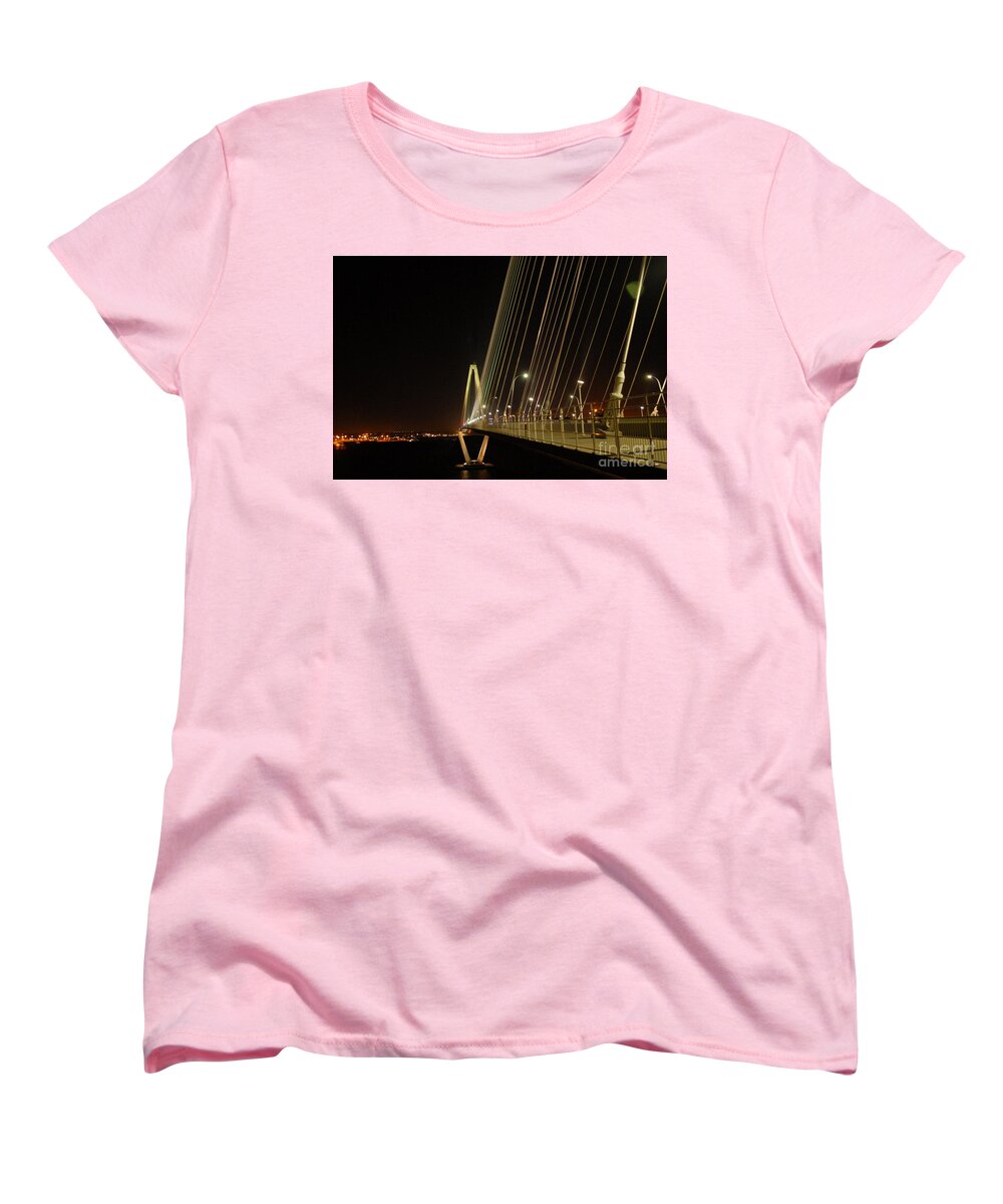 Illuminated Bridge at Night - Women's T-Shirt (Standard Fit)