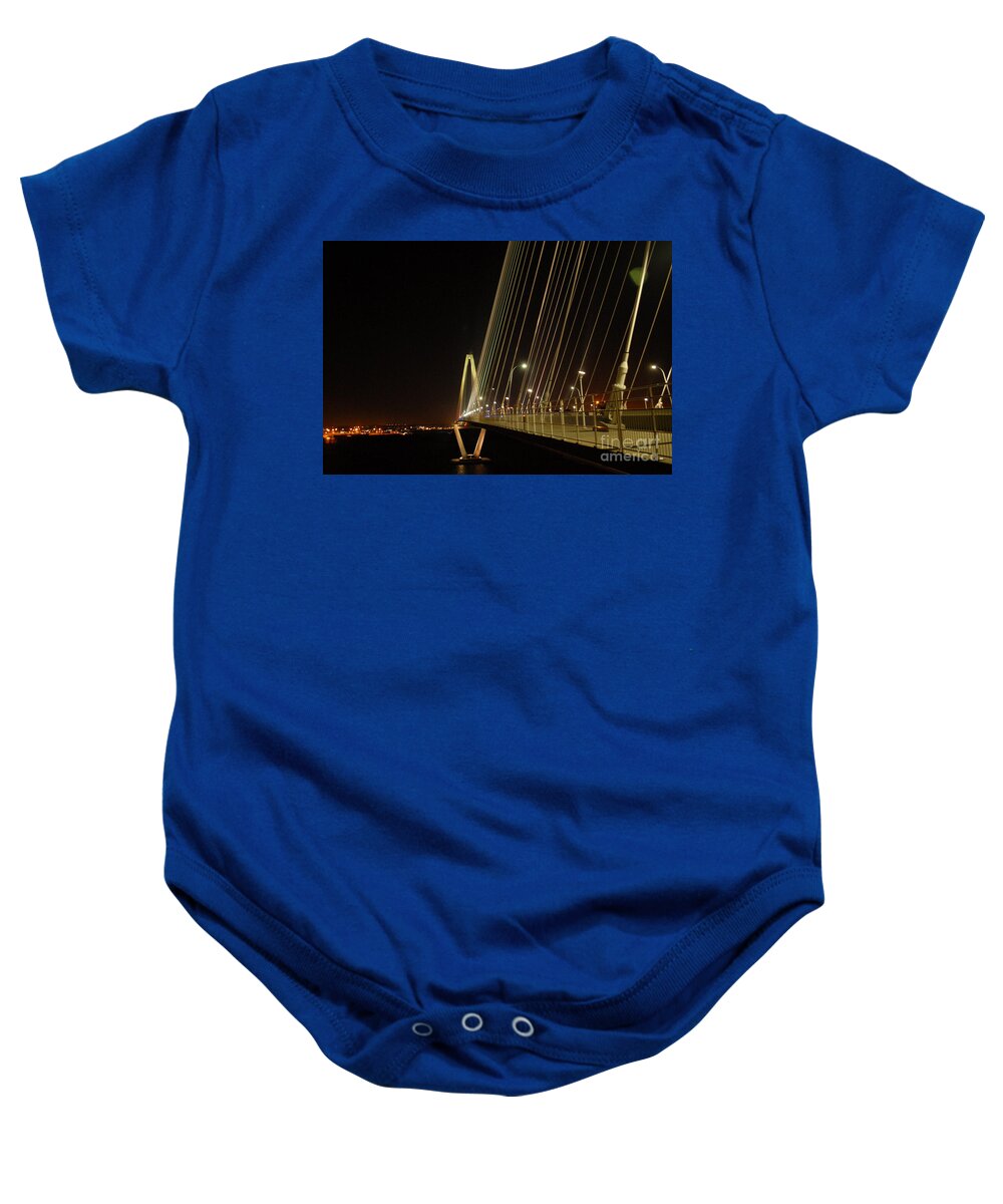 Illuminated Bridge at Night - Baby One-Piece