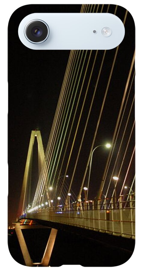 Illuminated Bridge at Night - Phone Case
