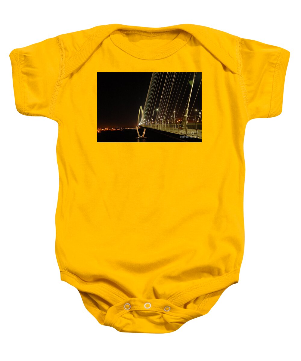 Illuminated Bridge at Night - Baby One-Piece