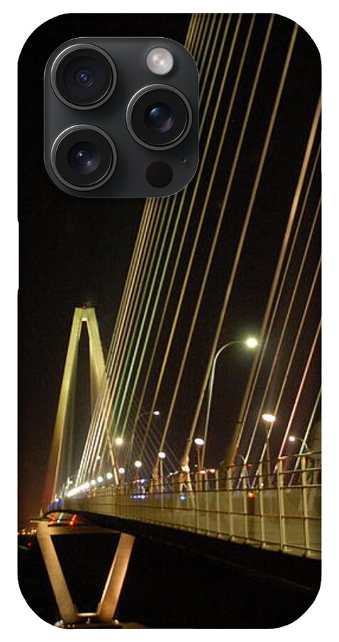 Illuminated Bridge at Night - Phone Case
