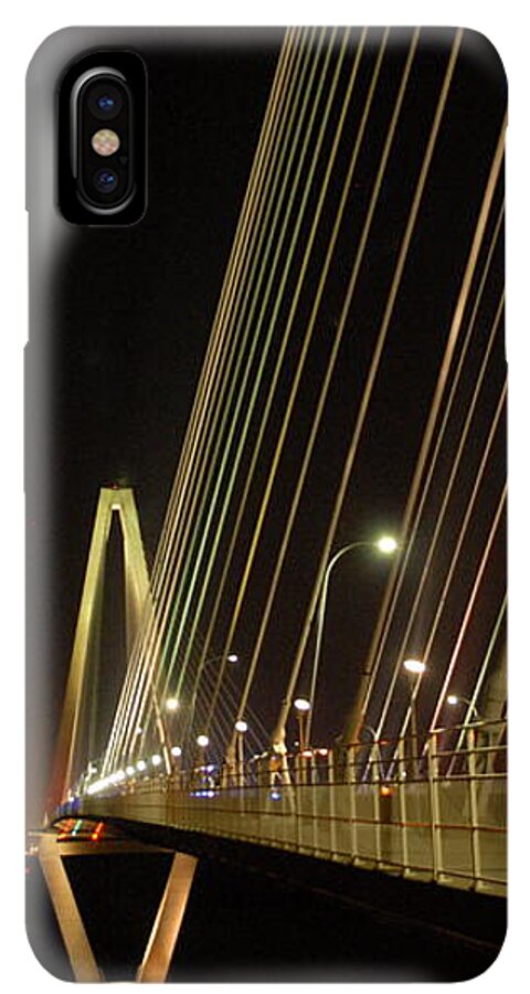 Illuminated Bridge at Night - Phone Case