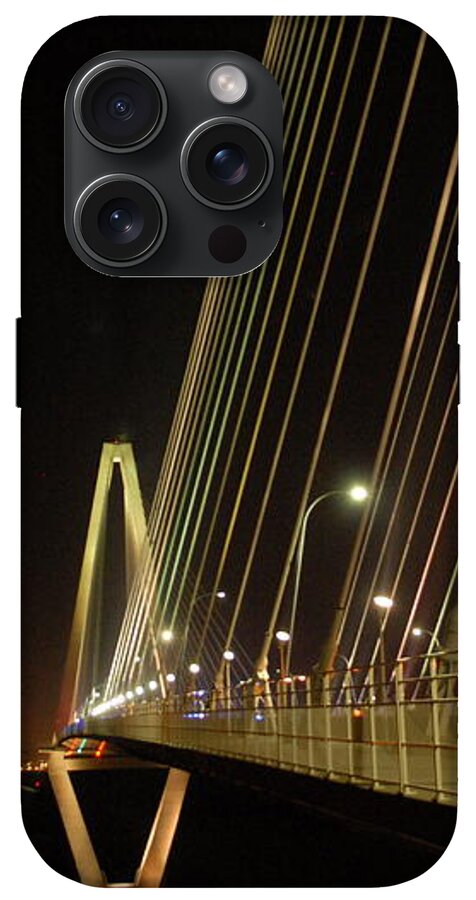 Illuminated Bridge at Night - Phone Case