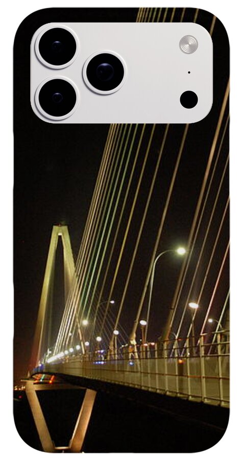 Illuminated Bridge at Night - Phone Case