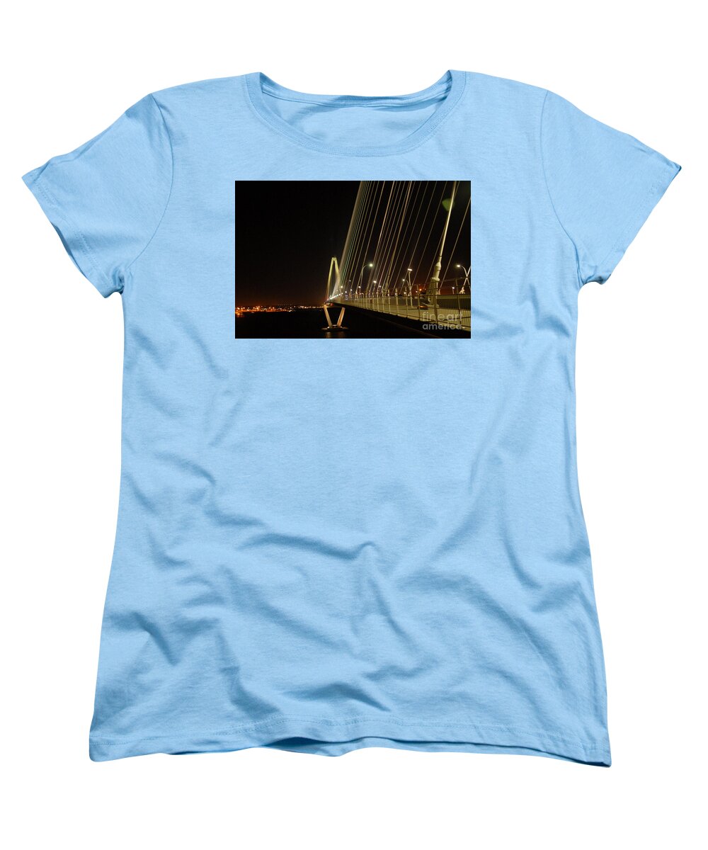Illuminated Bridge at Night - Women's T-Shirt (Standard Fit)